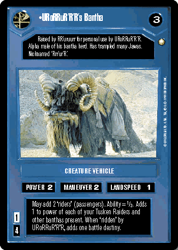 URoRRuR'R'R's Bantha