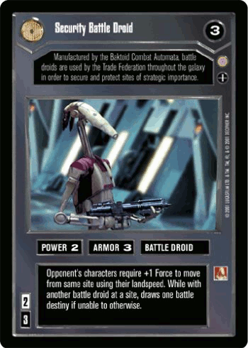 Security Battle Droid