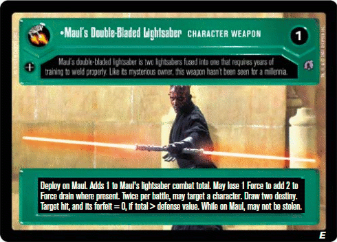 Maul's Double-Bladed Lightsaber