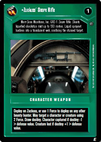 Zuckuss' Snare Rifle